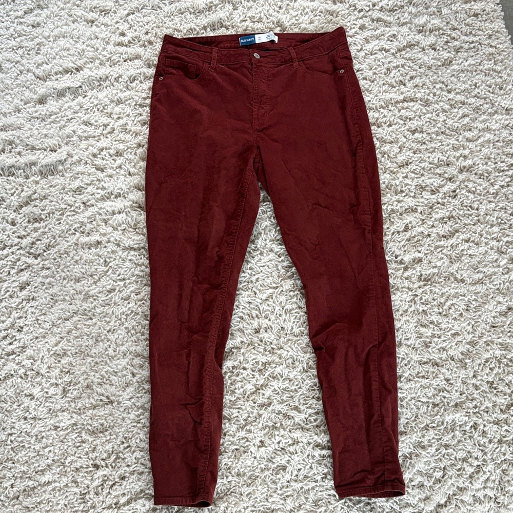 Old Navy Women's high-rise rockstar, super skinny corduroy pants